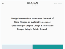 Tablet Screenshot of designinterventions.ie